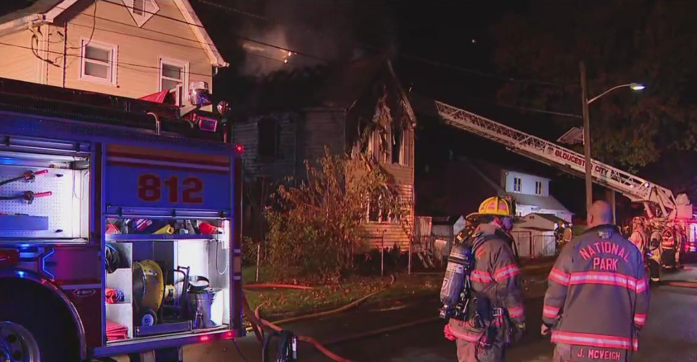 Crews battle heavy flames at National Park, NJ house fire