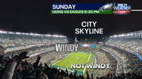 Could the wind decide tonight’s Eagles game against the Lions?