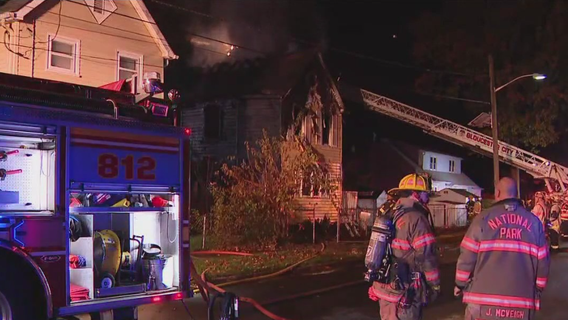 Crews battle heavy flames at National Park, NJ house fire