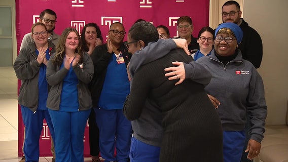 Delaware mom beats rare heart tumor, reunites with Temple doctors and nurses