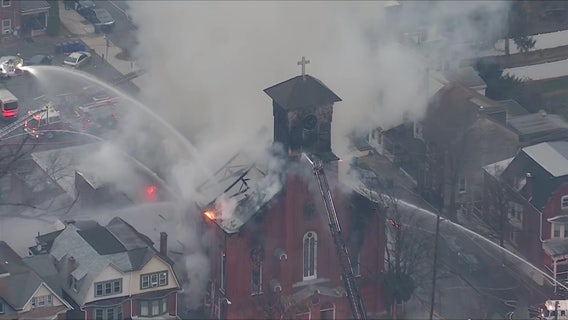 3-alarm fire destroys vacant church in Pottstown