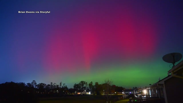 Northern Lights visible in Philadelphia area Wednesday night