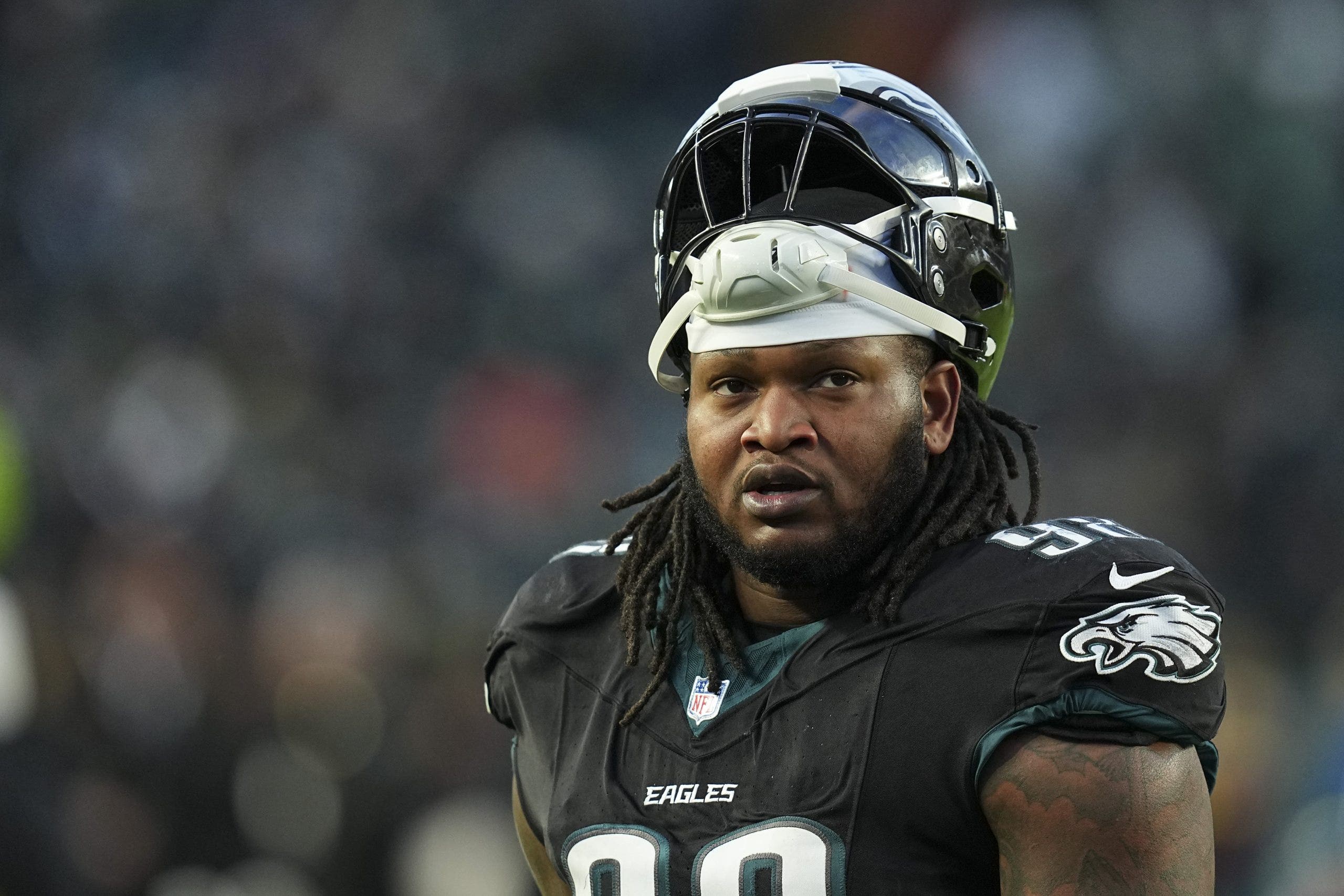 Eagles DT Jalen Carter to miss Monday night game with shoulder injury