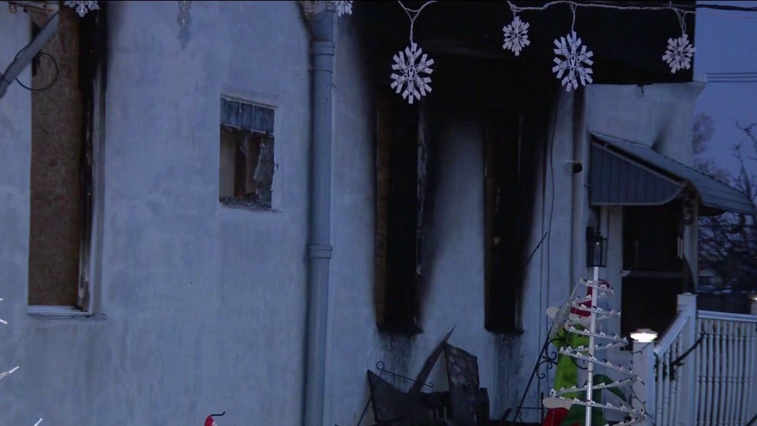 Philadelphia family's home unexpectedly bursts into flames on Christmas Eve