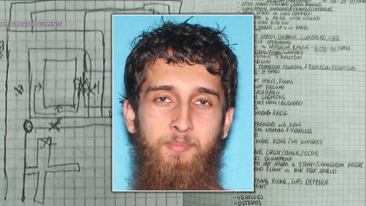 Notebook pages detail alleged University of Delaware Police Department attack plot