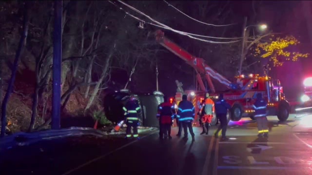 Man dies after car flips into creek in Philadelphia