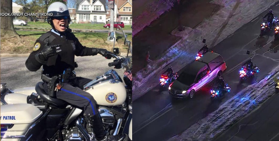 Officer Andy Chan funeral: Mourners gather in Philadelphia for funeral service