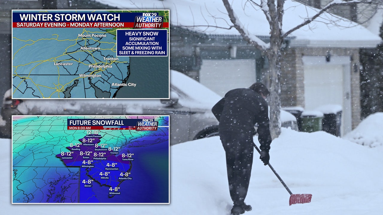Philly snow forecast: Winter storm watch issued, latest snowfall total predictions