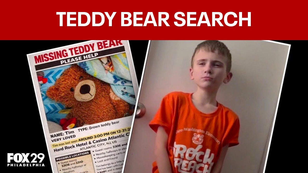 ‘Bear-y Serious’: Family, casino search for missing teddy bear beloved by 9-year-old boy with autism