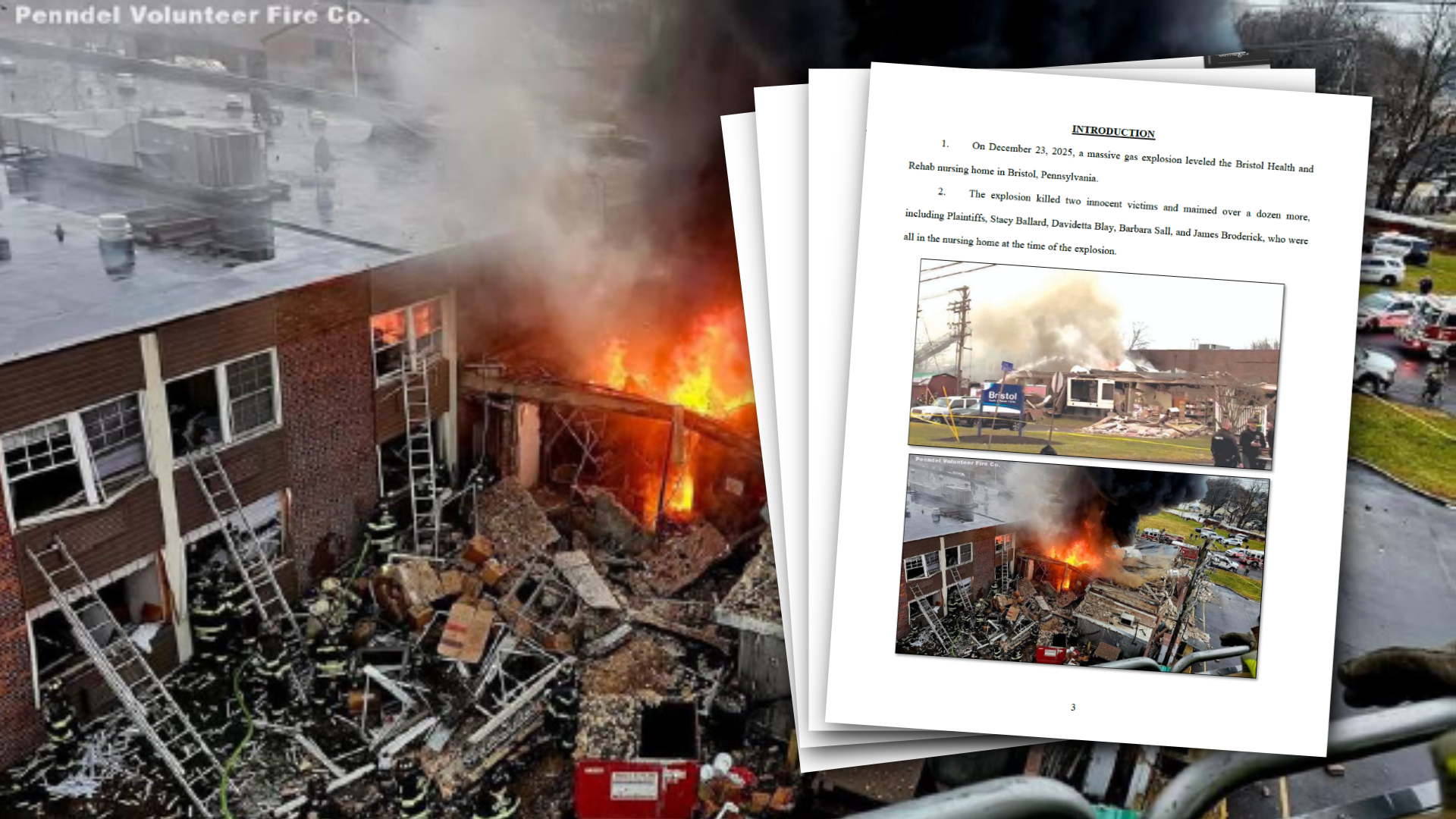 Lawsuit filed by Bristol nursing home explosion survivors alleges gas leak warnings were ignored