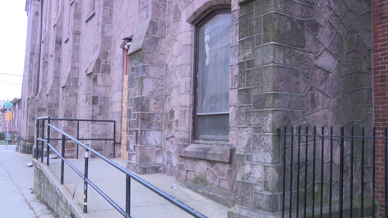 Offensive language spray painted on a North Philly church