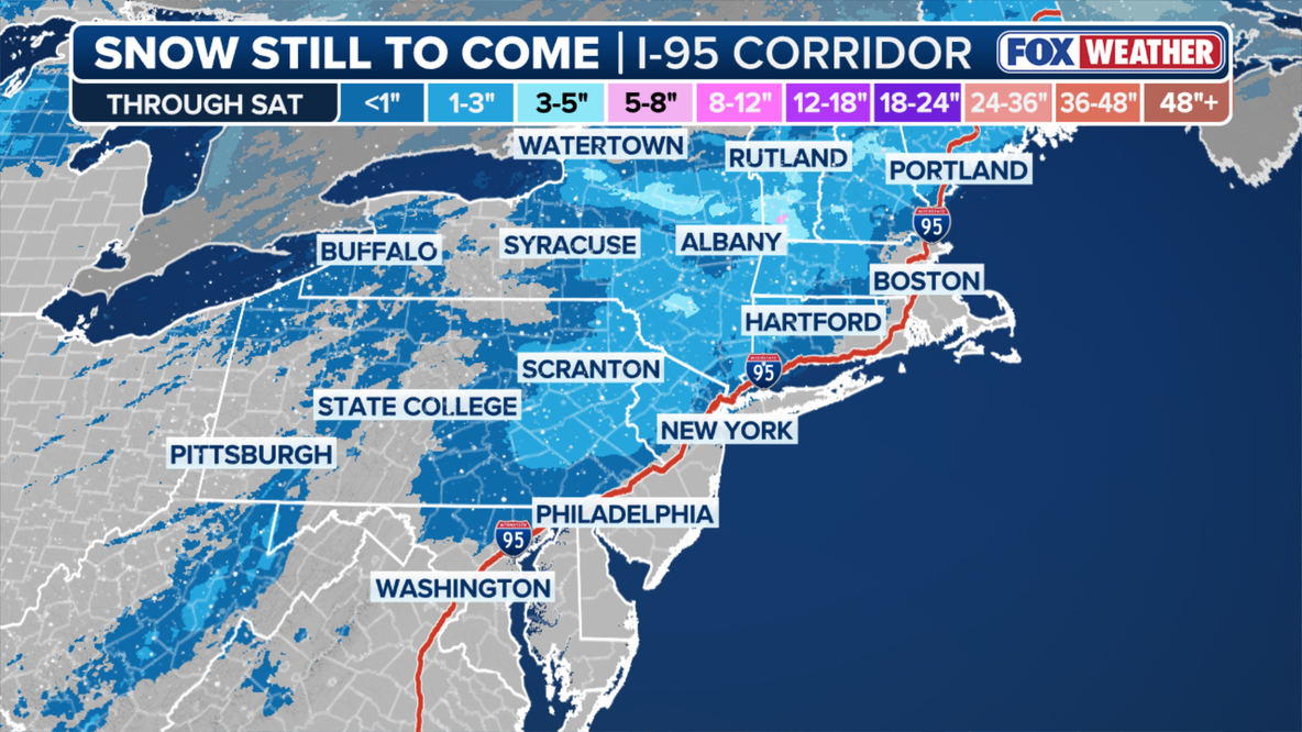 More snow expected Sunday in Philadelphia, New Jersey: Here’s how much could fall