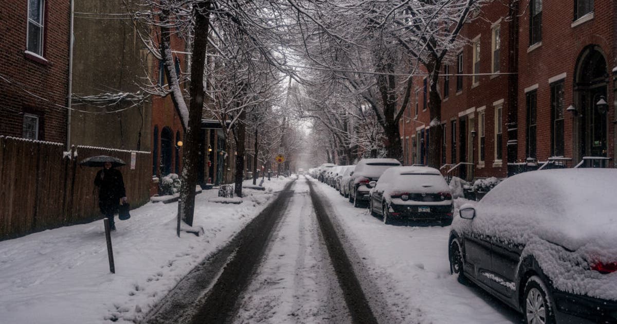 Snow ends as bitter cold moves in across Philadelphia region