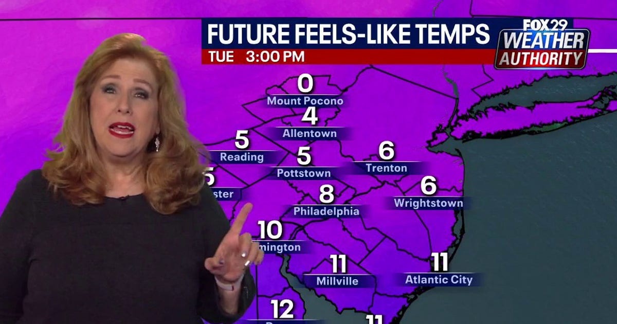 Arctic blast bringing single-digit wind chills to Philadelphia area this week