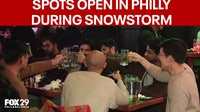Philadelphia bars and restaurants planning to stay open during Sunday snowstorm