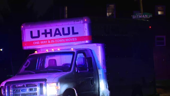 Stolen U-Haul prompts police chase through Philadelphia's Mayfair neighborhood