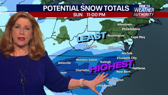 Philadelphia weather: Winter storm will hug coast, brutal wind chills remain