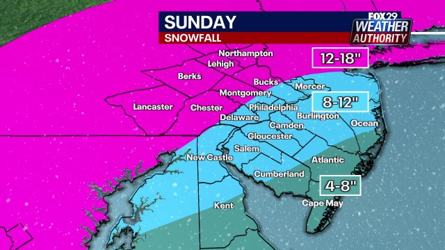 Philly snow forecast: How much snow, ice to expect and when it will stop