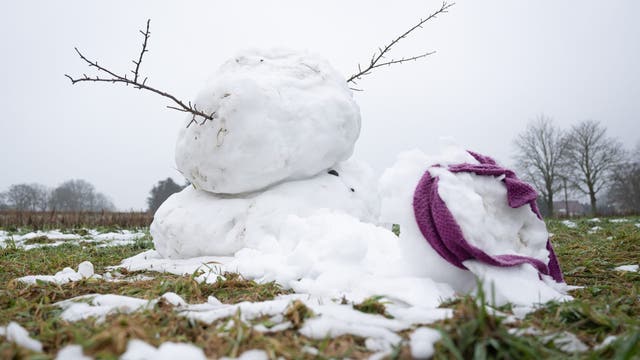 How does snow melt when temperatures are still below freezing?