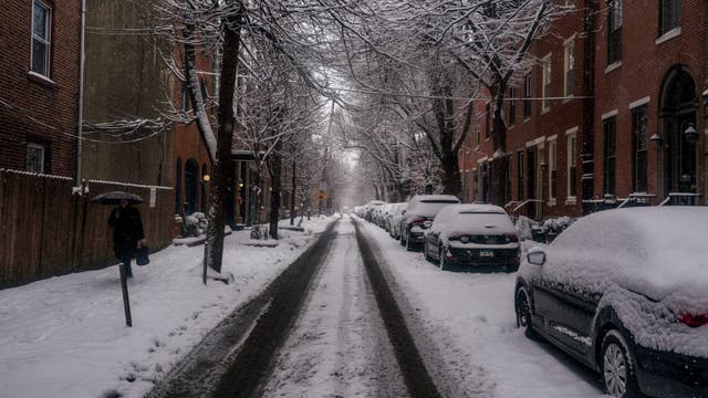 Snow ends as bitter cold moves in across Philadelphia region