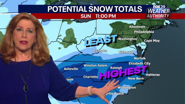 Philadelphia weather: Winter storm will hug coast, brutal wind chills remain