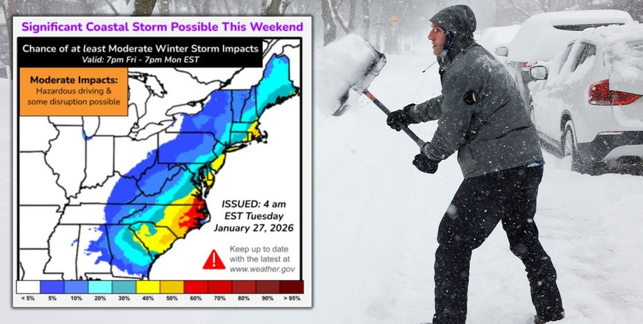 Philly winter storm: Chances increase for weekend coastal storm, but track remains uncertain