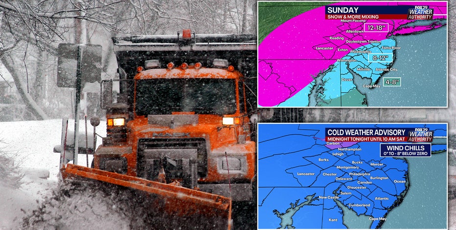 Philly snow forecast: Double-digit snowfall totals expected this weekend with freezing cold temps