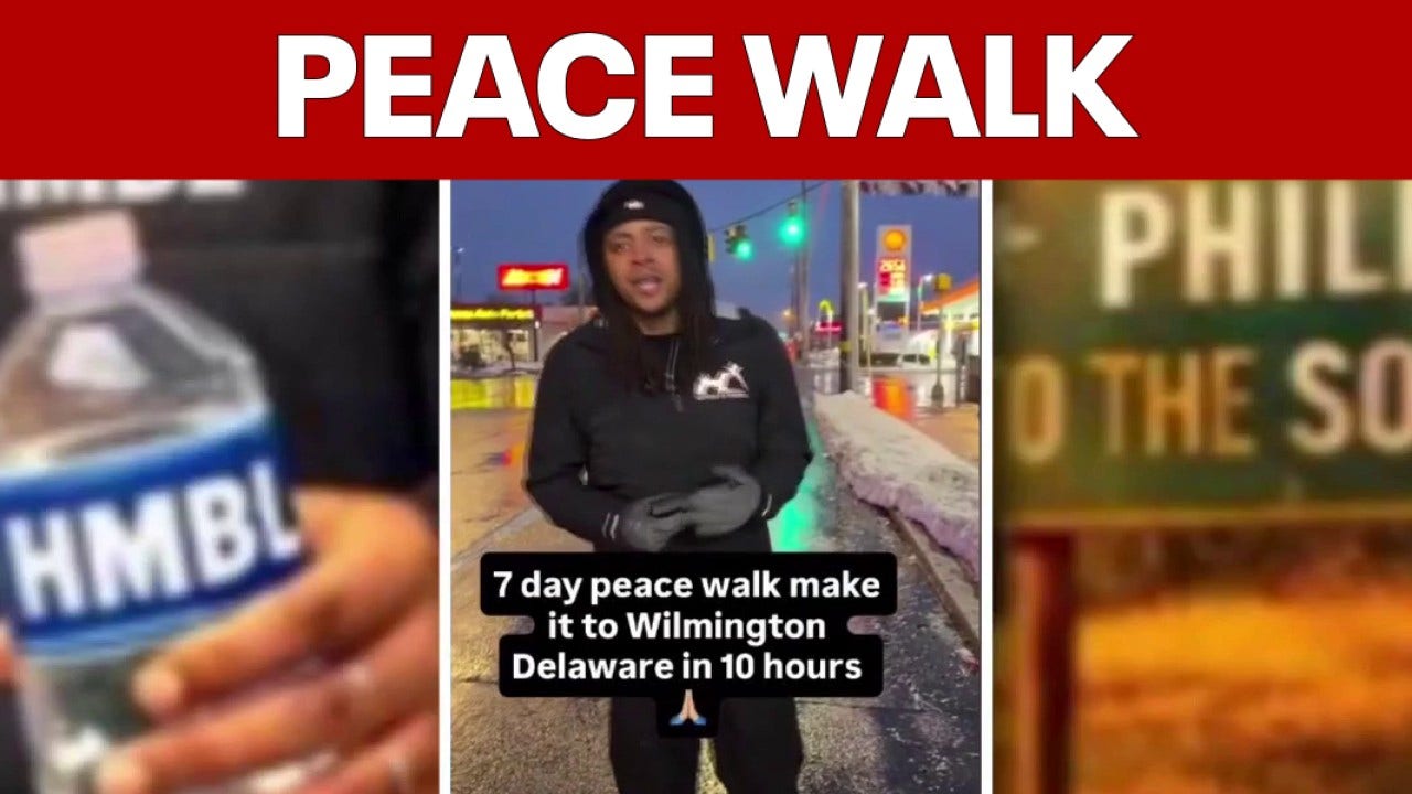Philly man walks 270 miles from Philly to Virginia, livestreaming for peace and youth