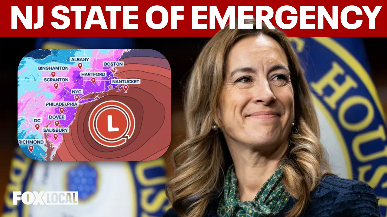 New Jersey declares state of emergency ahead of major storm, 24 inches of snow forecast on coast