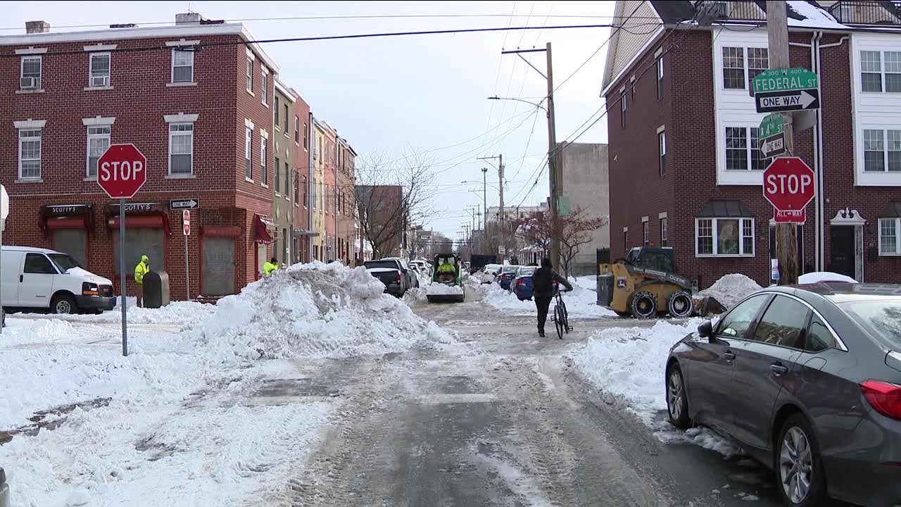 Philly snow removal: Crews still working to clear streets more than a week after snowstorm