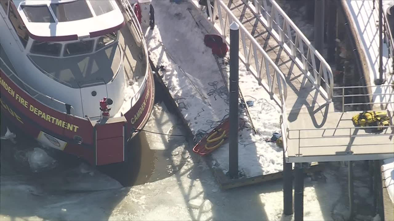 Camden firefighter dies after being trapped under ice on Delaware River: officials