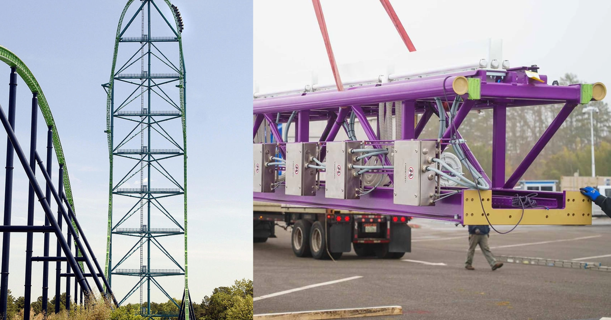 Construction for Kingda Ka's replacement coaster underway at Six Flags