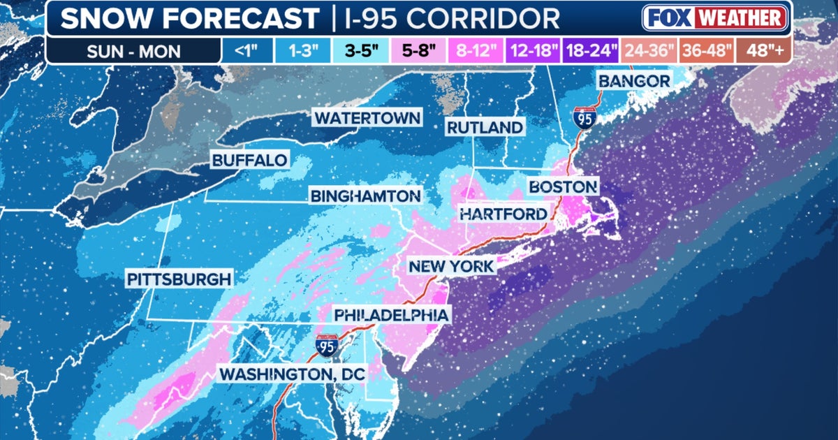 Philadelphia snow forecast: Winter storm watch issued, measurable snow expected Sunday