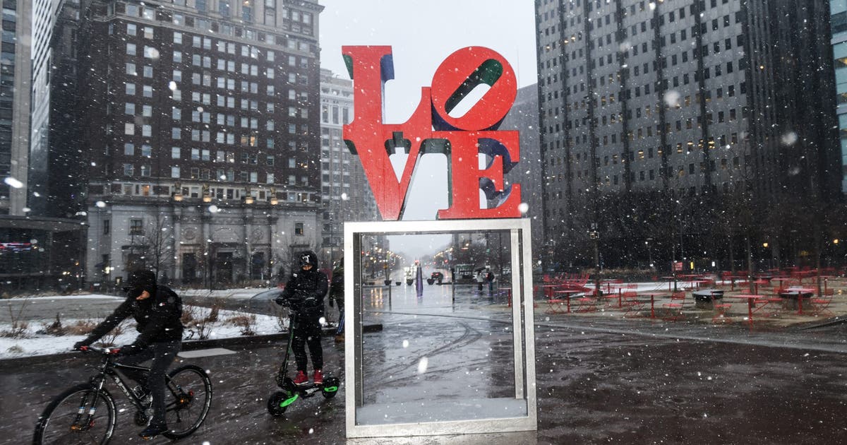 Philadelphia snow totals: Here's how much has fallen so far in PA, NJ, DE