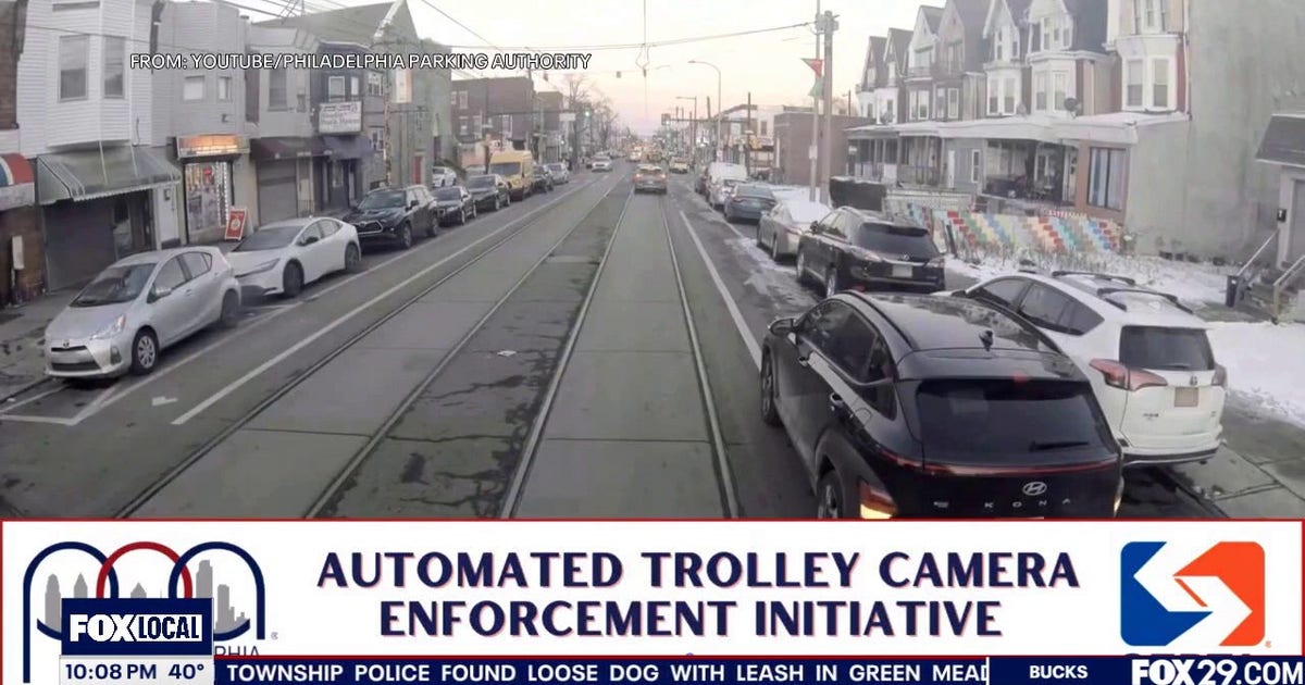 Philadelphia to fine drivers blocking trolley lanes with new camera program