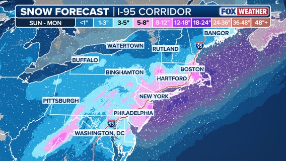 Philadelphia snow forecast: Winter storm watch issued, measurable snow expected Sunday