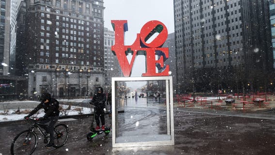 Philadelphia snow totals: Here's how much has fallen so far in PA, NJ, DE