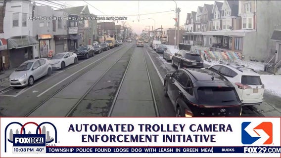 Philadelphia to fine drivers blocking trolley lanes with new camera program