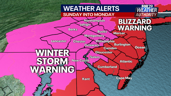 Philadelphia snow storm tracker: How much snow will fall in Pennsylvania, New Jersey, Delaware