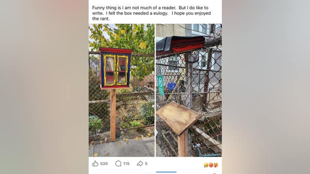 Community book-sharing library vandalized in Manayunk; residents speak out