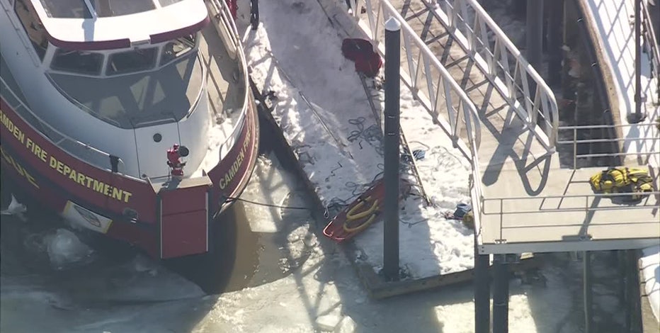 Camden firefighter dies after being trapped under ice on Delaware River: Officials