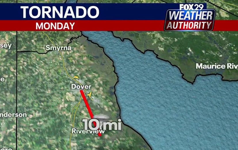 Tornado confirmed in Kent County during Monday's storms