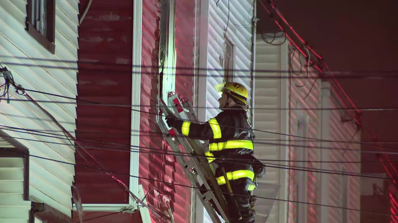 4 firefighters hurt, 2 families displaced hurt in West Philadelphia rowhome fire