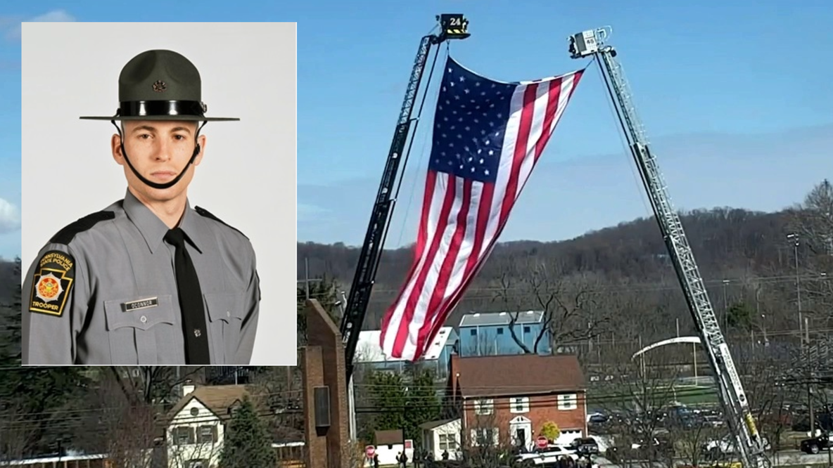 Fallen PA State Police Corporal Timothy O’Connor honored during funeral service