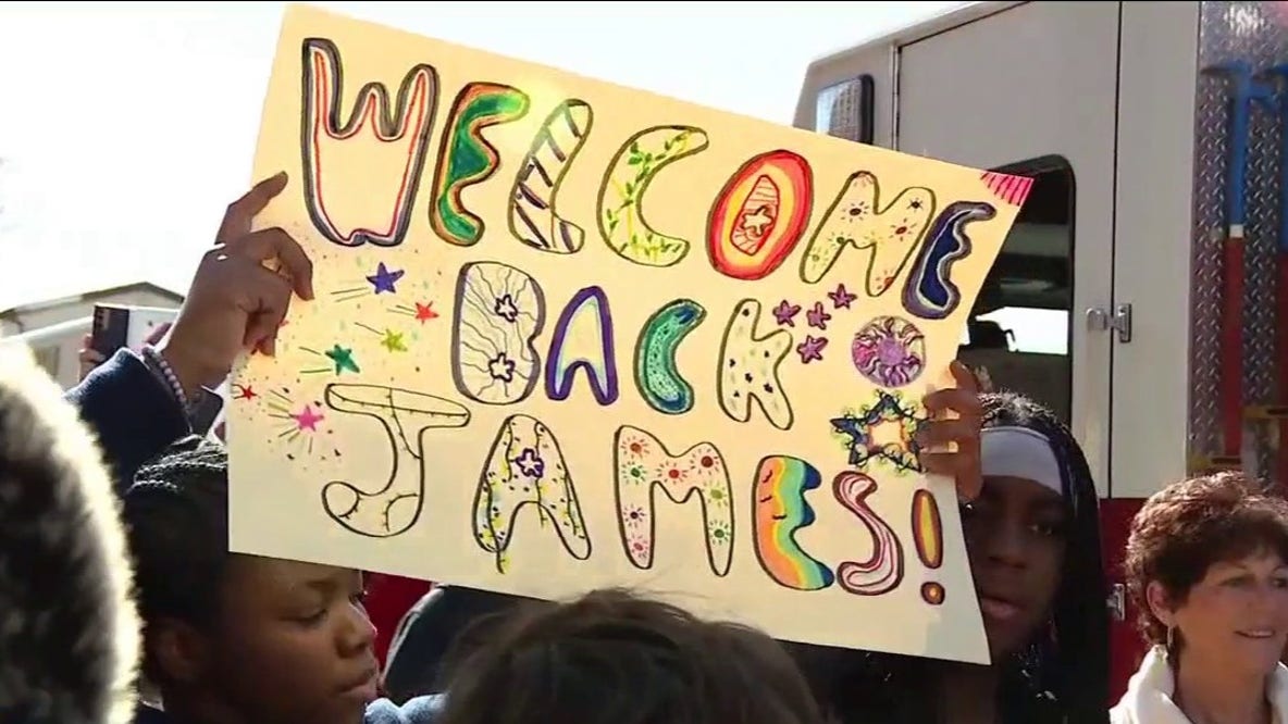 Delco sixth-grader gets warm welcome home after health battle