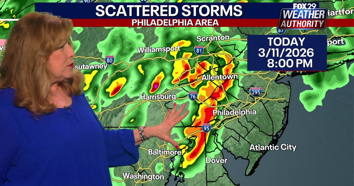 Philadelphia weather: Scattered storms expected on Wednesday