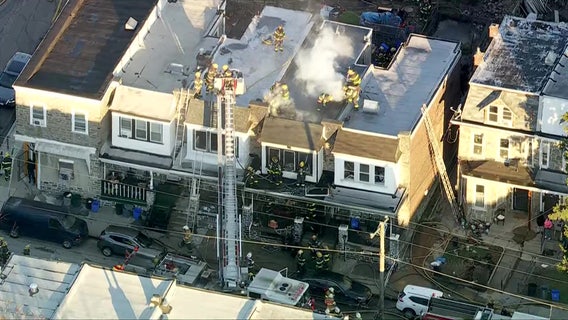 Elderly woman critical, firefighter hurt after rowhome fire in East Germantown