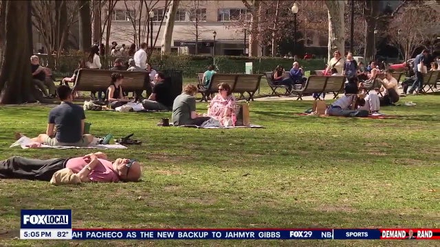 "It makes your insides feel better" Philly residents enjoy the beautiful weather Tuesday