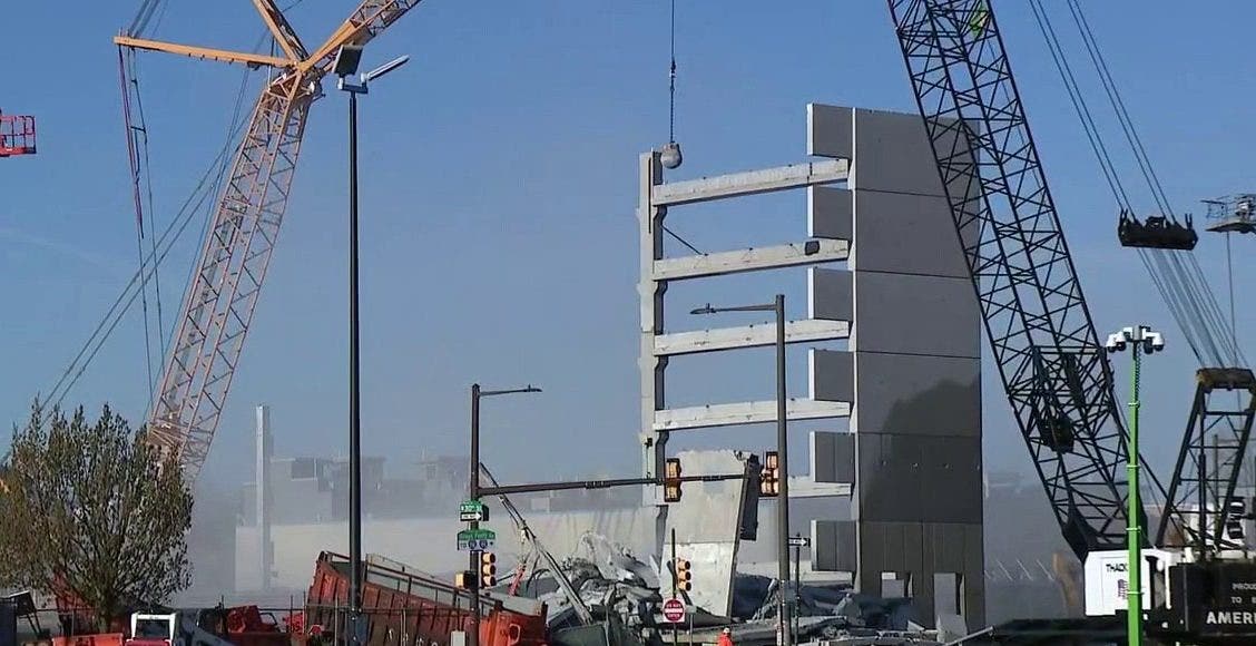 Grays Ferry garage collapse: Demolition continues as recovery efforts await clearance
