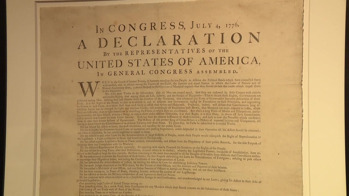 New exhibit in Philly showcases the Declaration of Independence, related artifacts